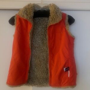GAP Kids Orange Vest with Fleece Lining